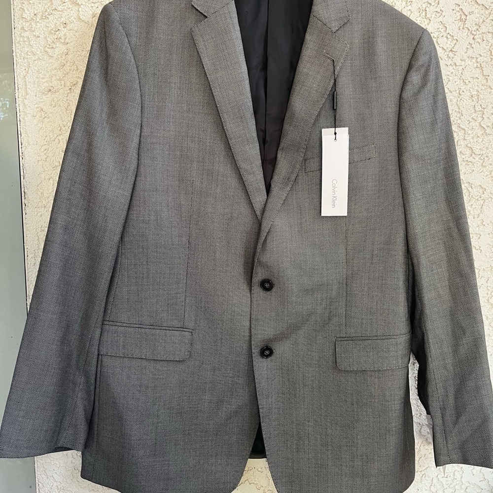 Calvin Klein Men's Charcoal Blazer - Picture 4 of 9